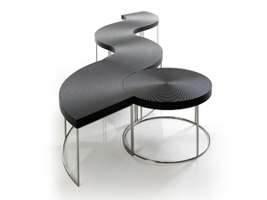 SINI - Modular wood veneer coffee table - Coffee table by Mobi