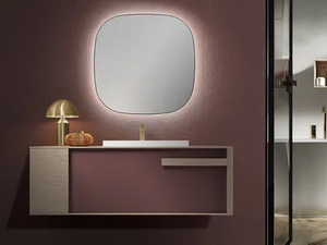 IN&OUT 8 - Wall-mounted HPL vanity unit - Washbasin cabinet by Mobilcrab