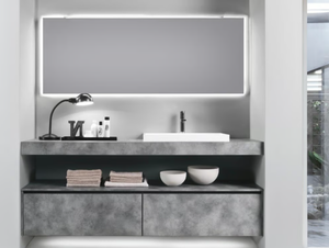 PIANI 6 - HPL washbasin countertop / vanity unit - Washbasin cabinet by Mobilcrab