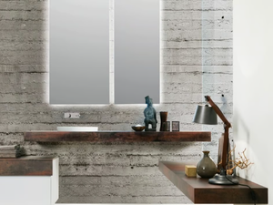 PIANI 7A - HPL washbasin countertop - Washbasin by Mobilcrab