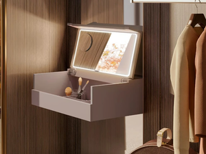 VANITY COMPOSITION 2 - Suspended bathroom cabinet with mirror - Washbasin cabinet by Mobilcrab