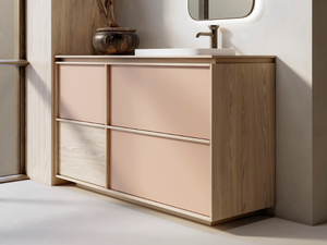 ZEN 1 - HPL vanity unit with drawers - Washbasin cabinet by Mobilcrab