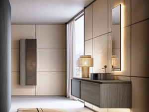 ZEN 3 - Wall-mounted HPL vanity unit - Washbasin cabinet by Mobilcrab