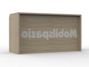 ZEUS BR 01 - Melamine-faced chipboard reception desk - Desk by Mobilspazio