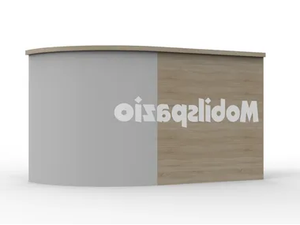 ZEUS BR 02 - Melamine-faced chipboard reception desk - Desk by Mobilspazio