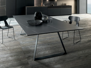 BLADE - Rectangular porcelain stoneware dining table - Table by MODULNOVA