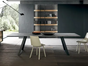 BLADE - Rectangular stone dining table - Table by MODULNOVA