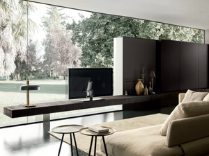 BLADE - Wooden TV wall system - Cabinet by MODULNOVA