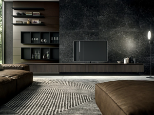 SKILL - Eucalyptus TV wall system - Cabinet by MODULNOVA
