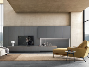 SKILL - Milltech TV wall system - Cabinet by MODULNOVA