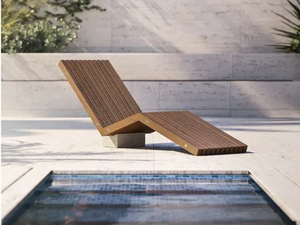 XY - Solid wood deck chair - Chair by MODULNOVA