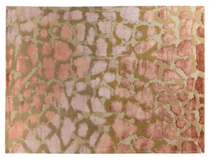 GERI - Patterned rectangular handmade Bamboo silk rug - Rug by Mohebban