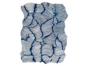 OCEANO BLUE - Handmade rectangular wool rug - Rug by Mohebban