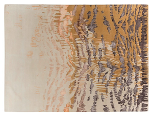 TIGRIS - Patterned rectangular handmade Bamboo silk rug - Rug by Mohebban
