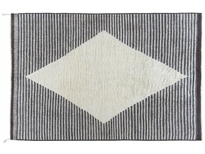 WOOLAND RHOMBUS - Hand-knotted rectangular wool rug - Rug by Mohebban