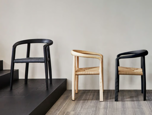 MHC.3 MISS - Rope and wooden chair with armrests _ Molteni & C. - Chair by Molteni