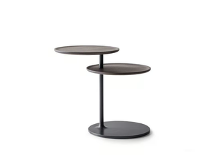 VICINO - Swivel round wooden side table _ Molteni & C. - Coffee table by Molteni