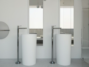 DIAMOND - Freestanding round Solid Surface washbasin - Washbasin by MOMA Design