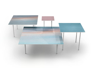 HOLMES Q-32-52-72-92 - Square metal coffee table - Coffee table by MOMENTI