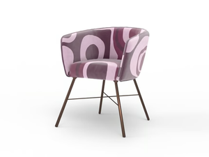 LINTON LTN01 - Upholstered fabric chair with armrests - Chair by MOMENTI