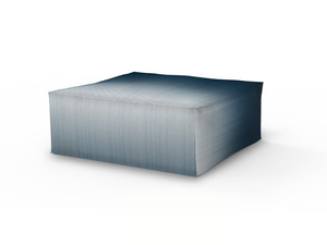 ROCHESTER ARZ02 - Square fabric pouf with removable lining - Pouf by MOMENTI