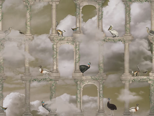 STU-18 - Glass-fibre wall tiles / wallpaper - Wall tile-stone-brick by MOMENTI