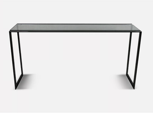 BARCELONA - Rectangular Glass and Stainless Steel console table - Console by MORADA