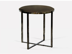 HOPE ROYAL - Round metal and marble side table - Coffee table by MORADA