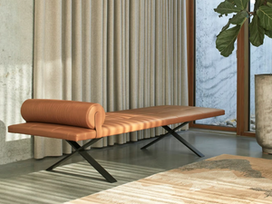 LAX DAYBED - Tufted leather bench - Bench by MORE
