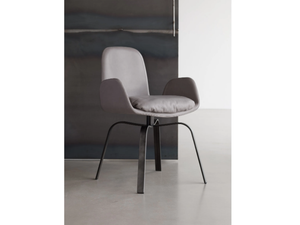 PEC - Swivel upholstered leather chair - Chair by MORE