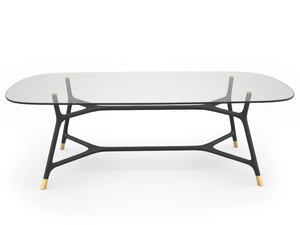 JOYCE - Rectangular glass table - Table by Morelato