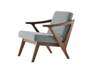 HAVANNA - Wooden easy chair with armrests - Armchair by Morgan