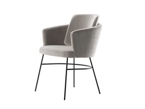 PORTO - Fabric chair with armrests - Chair by Morgan
