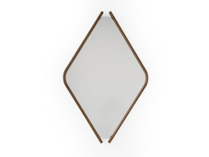 WOOD EYE - Wall-mounted wooden mirror - Accessories by Morica Design