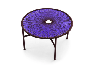 BANJOOLI - Steel and polyethylene threads handwoven coffee table - Side table by Moroso