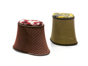 BAOBAB - Polyethylene handwoven threads pouf - Pouf by Moroso