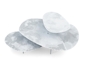 CLOUD - Steel coffee table - Coffee table by Moroso