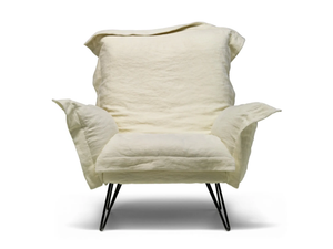 CLOUDSCAPE - Fabric armchair with removable cover with armrests - Armchair by Moroso