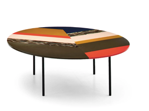 FISHBONE - Round methacrylate coffee table - Coffee table by Moroso