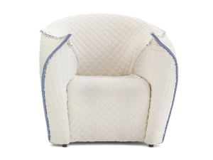 PANNA CHAIR - Fabric armchair with removable cover with armrests - Armchair by Moroso
