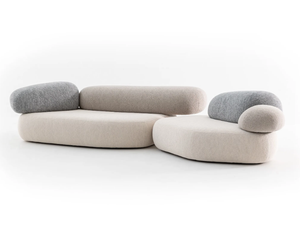 PEBBLE RUBBLE - Modular sectional sofa - Sofa by Moroso