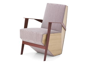 SILVER LAKE - Upholstered easy chair with armrests - Armchair by Moroso