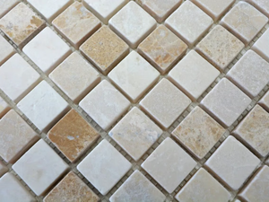 MARMO - 5683038 - Botticino and Emperador marble mosaic - Wall tile-stone-brick by Mosaix