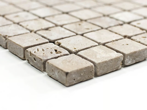 MARMO - 5683502 - Travertine mosaic - Floor tile-stone by Mosaix