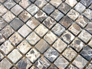 MARMO - 5693440 - Dark Emperador marble mosaic - Wall tile-stone-brick by Mosaix