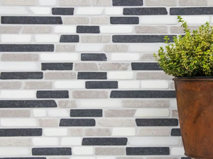 MARMO - 5837783 - Botticino, black and grey marble wall tiles - Wall tile-stone-brick by Mosaix