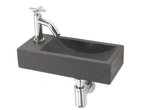 RUBEN - Limestone wall-mounted washbasin - Washbasin by Mosaix