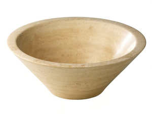 TRAVERTINO - Round countertop travertine washbasin - Washbasin by Mosaix