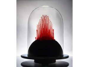 18 INVISIBLE CITY 1 B/W - Glass sculpture - Styling by Mosche Bianche