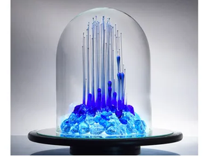 19 INVISIBLE CITY 2 BLUE - Glass sculpture - Styling by Mosche Bianche